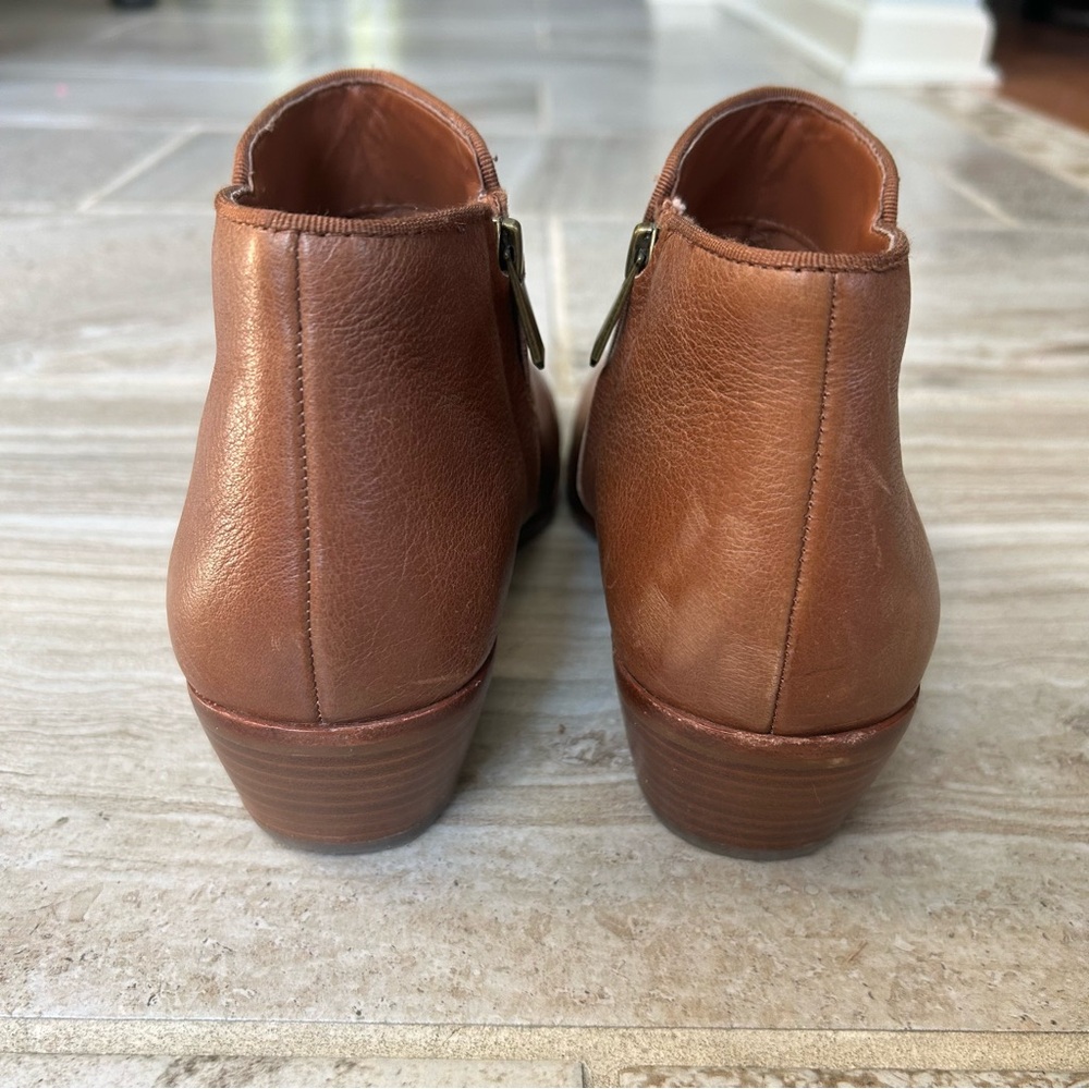 Sam Edelman Petty Chelsea Brown Leather Ankle Bootie, Size 8. - Picture 8 of 12